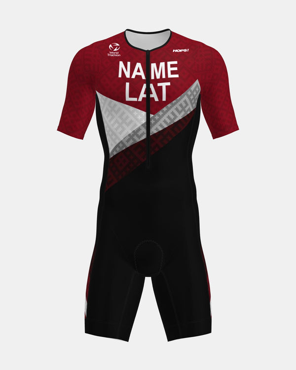 Latvian Triathlon Federation Short Sleeve TRISUIT for Age-Groups