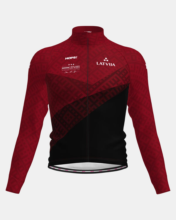 Latvian Triathlon Federation THERMAL cycling jacket for Elite