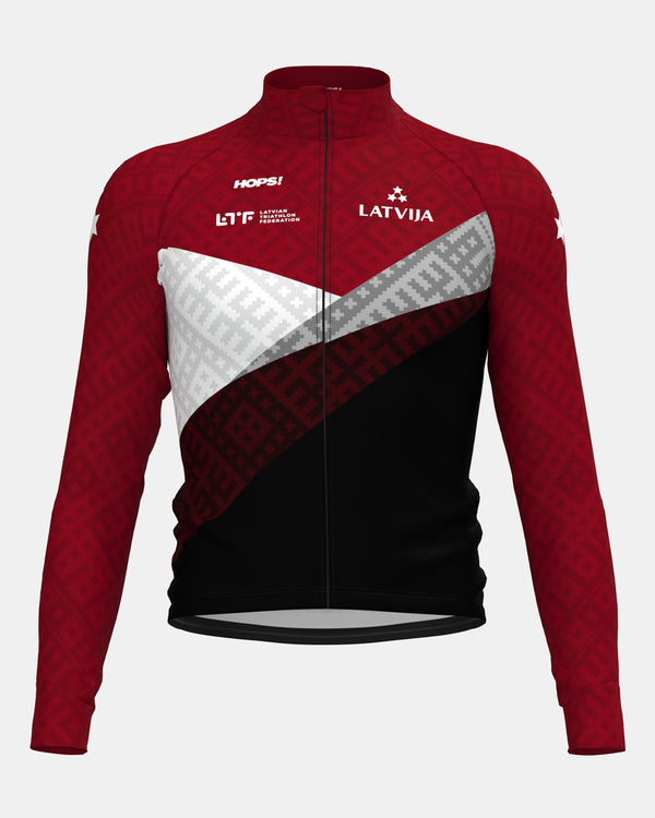 Latvian Triathlon Federation THERMAL cycling jacket for Age-Groups